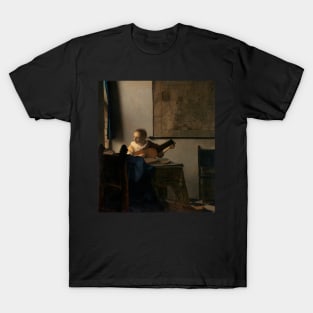 Young Woman with a Lute (ca.1662–1663) by Johannes Vermeer. T-Shirt